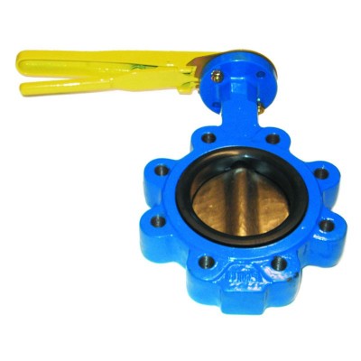 Poza Robinet fluture pentru gaz tip LUG Tecnogas PN16 DN50, prindere pe flansa, corp fonta. Poza 11819
