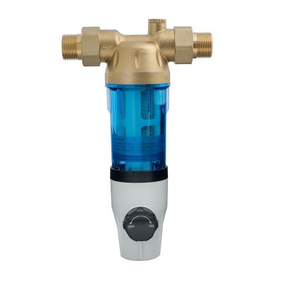 Poza Filtru cu purjare AQUAPUR cu cartus inox 90 microni 3/4