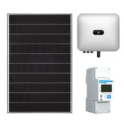 Pachet panou solar fotovoltaic Viessmann Vitovolt 300 M400 WE monocristalin 3 kWp 8x si contor monofazat Huawei DDSU666/5 prindere tabla