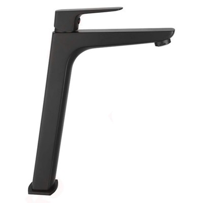 Poza Baterie stativa inalta pentru lavoar Ferro Vitto Verdeline BVI2LVLBL, monocomanda, finisaj negru mat. Poza 24395