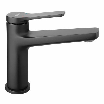 Poza Baterie lavoar Ferro Stratos BSC2BL, monocomanda, alama, negru, 25 mm. Poza 24422