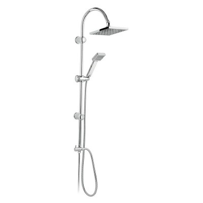 Poza Set dus Ferro Squerto NP22, reglabil, comutator ceramic, crom, 1,5 m. Poza 24526