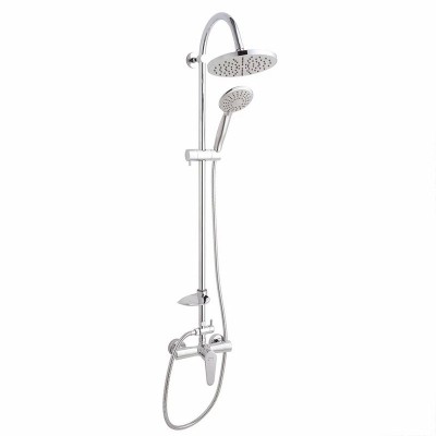 Poza Set dus cu baterie Ferro Algeo NP71-BAG7U, cartus ceramic, crom, 1,5 m. Poza 24508