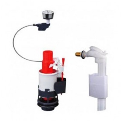 Poza KIT Mecanism WC 2" Wirquin cu dubla apasare 3/6L si robinet flotor MW2 cu alimentare laterala. Poza 19963
