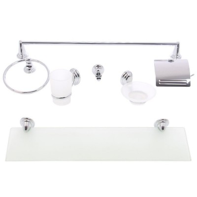 Poza Set accesorii pentru baie, Wirquin Joelle, cromat, 7 piese. Poza 22400