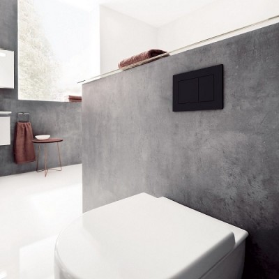 Poza Rezervor WC, incastrat, TECE Base 9400401NNM, 50 x 112 cm, negru, clapeta de actionare si sistem de fixare incluse. Poza 27458