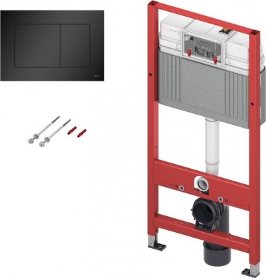 Poza Rezervor WC, incastrat, TECE Base 9400401NNM, 50 x 112 cm, negru, clapeta de actionare si sistem de fixare incluse. Poza 27456