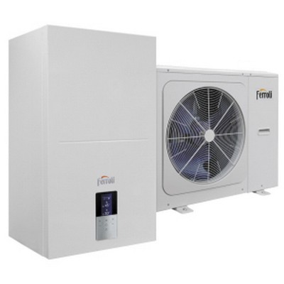 Poza Pompa de caldura aer-apa reversibila split Ferroli OMNIA S 3.2 HI3 4 kW, cu sistem electric integrat de 3 kW. Poza 25746