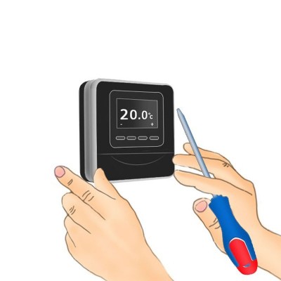 Poza Montaj termostat de ambient controlat prin internet. Poza 26259
