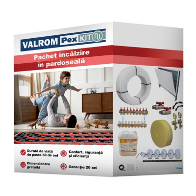 Poza Pachet complet de incalzire in pardoseala VALROM PEXKIT Eco - 100 MP cu automatizare. Poza 26277