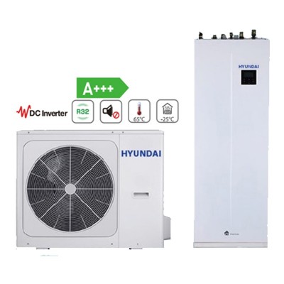 Poza Pompa de caldura aer-apa cu boiler incorporat de 190 litri HYUNDAI HYHA-V8W/D2N8/HYHB-A100/190CD30GN8, rezistenta back-up 3 kW, monofazata - 8 kW. Poza 23266