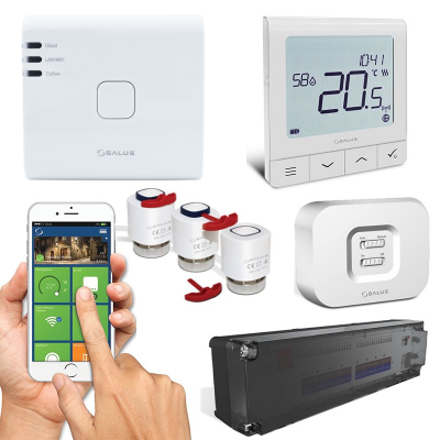 Poza Pachet automatizare incalzire in pardoseala wireless si WI-FI, 9 circuite - 2 zone. Poza 26797