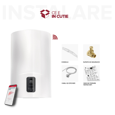 Poza Boiler electric Ariston Lydos WIFI 50 litri, control internet. Poza 33772