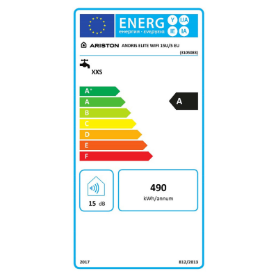 Poza Boiler electric Ariston Andris Elite 15 U - 15 litri, montaj sub chiuveta. Poza 34262