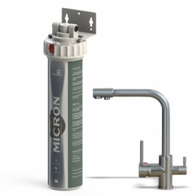 Poza Filtru micron aquaPUR cu baterie cu 3 cai - pentru apa filtrata, apa calda si apa rece de la retea. Poza 34319