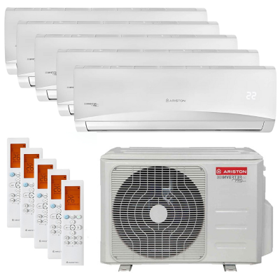 Poza Aer conditionat multisplit Ariston Prios 125 Inverter 4 x 9000 + 12000 BTU, WiFi Ready, Clasa A++/A+, Ultra Silent. Poza 34663