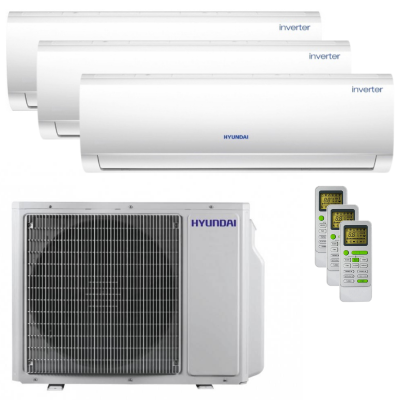Poza Aer conditionat triplu split Hyundai 2 x 9000 + 18000 BTU, R32, Inverter. Poza 38768