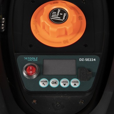 Poza Robot de tuns gazon Detoolz DZ-SE224, latime de taiere 18 cm, acumulator 2Ah, 600 mp. Poza 35379