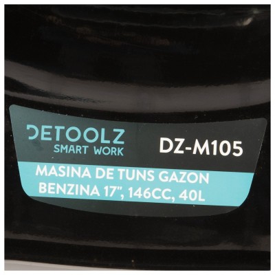 Poza Masina de tuns gazon Detoolz DZ-M105, 3.5CP, 146CC, latime de taiere 43cm, colector 40L. Poza 35206