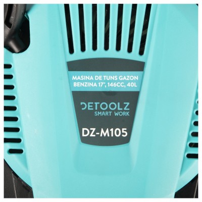 Poza Masina de tuns gazon Detoolz DZ-M105, 3.5CP, 146CC, latime de taiere 43cm, colector 40L. Poza 35216