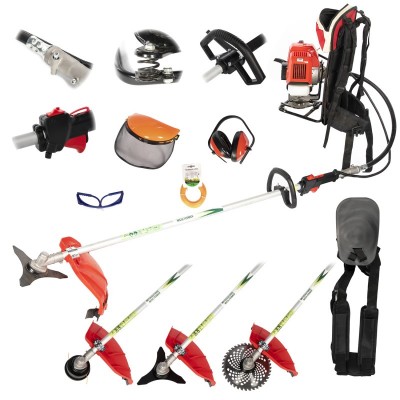 Poza Motocoasa pe benzina tip rucsac Micul Fermier BC430KF, 4.76CP cu 7 accesorii. Poza 35429