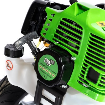 Poza Motocoasa pe benzina cu roti Micul Fermier MF-MC1004-S001-G01, 4CP, 52 CC cu 4 accesorii si pornire rapida. Poza 35614
