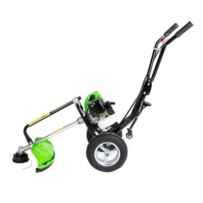 Poza Motocoasa pe benzina cu roti Micul Fermier MF-MC1004-S001-G01, 4CP, 52 CC cu 4 accesorii si pornire rapida. Poza 35624