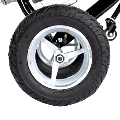 Poza Motocoasa pe benzina cu roti Micul Fermier MF-MC1004-S001-G01, 4CP, 52 CC cu 4 accesorii si pornire rapida. Poza 35625