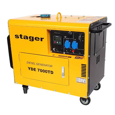 Poza Generator insonorizat 5kVA Stager YDE7000TD, 20A, 3000rpm, monofazat, diesel, pornire electrica. Poza 39459