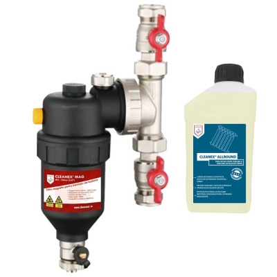 Poza Filtru antimagnetita Cleanex Mag HF1 3/4, racord 22, solutie protectie instalatii termice Cleanex Allround. Poza 40117