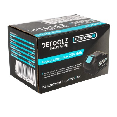 Poza Acumulator Li-Ion, Detoolz, 20V, 4Ah. Poza 39311