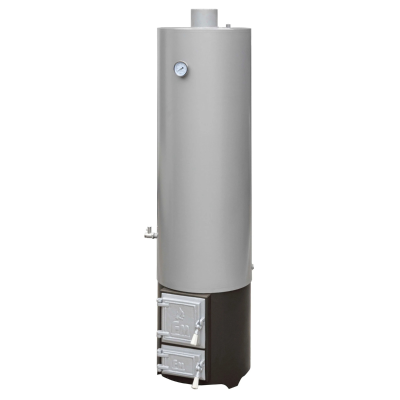 Poza Ansamblu boiler pe lemne 120 litri otel Miklos Steel, cu focar cu usi din fonta. Poza 29228