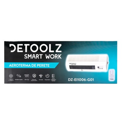 Poza Aeroterma electrica de perete Detoolz DZ-EI1006-G01, 2 kW, 2 trepte de putere, cu afisaj LED si termostat. Poza 40664