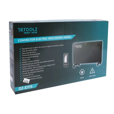 Poza Convector electric Detoolz DZ-EI115 1000/2000 W. Poza 40674