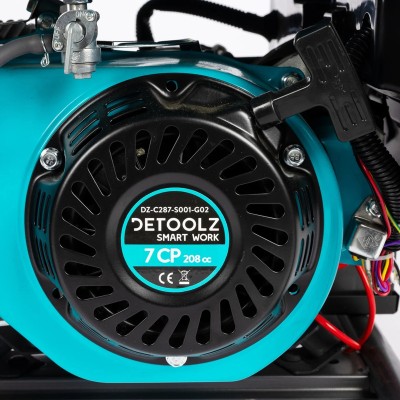 Poza Generator Detoolz DZ-C287-S001-G02 3 kW, 2 prize 230V, benzina, 4T, pornire electrica, rezervor 15L, fara roti G02. Poza 40805