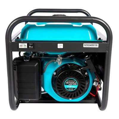 Poza Generator Detoolz DZ-C287-S001-G02 3 kW, 2 prize 230V, benzina, 4T, pornire electrica, rezervor 15L, fara roti G02. Poza 40806