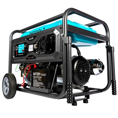 Poza Generator DetoolzDZ-C288-S001-G02 5 kW, 2 prize 230V, benzina, 4T, pornire electrica, rezervor 25L, cu roti G02. Poza 40848