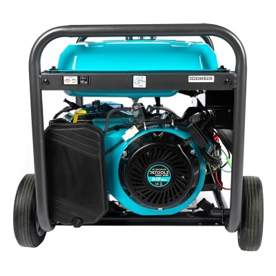 Poza Generator DetoolzDZ-C288-S001-G02 5 kW, 2 prize 230V, benzina, 4T, pornire electrica, rezervor 25L, cu roti G02. Poza 40860