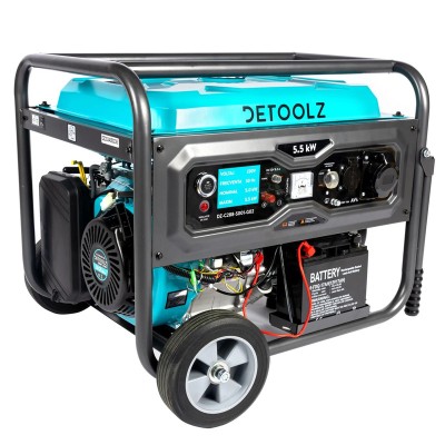 Poza Generator DetoolzDZ-C288-S001-G02 5 kW, 2 prize 230V, benzina, 4T, pornire electrica, rezervor 25L, cu roti G02. Poza 40866