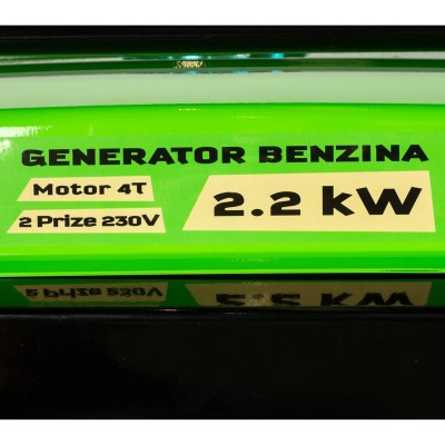 Poza Generator Micul Fermier GF-1329 2.2 kW, 2 prize 230V, benzina, 4T, pornire manuala, rezervor 15L, fara roti. Poza 40905
