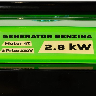 Poza Generator Micul Fermier GF-1330 2.8 kW, 2 prize 230V, benzina, 4T, pornire manuala, rezervor 15L, fara roti. Poza 40937