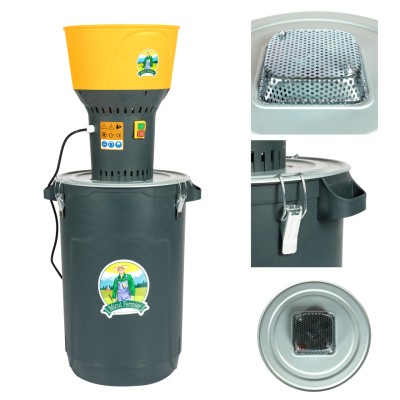 Poza Moara electrica pentru cereale Micul Fermier GF-2453 1.3kW, cu galeata plastic 60L. Poza 41013