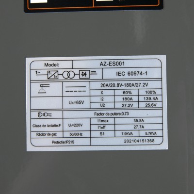 Poza Aparat de sudura Almaz TB250B AZ-ES001, MMA. Poza 41079
