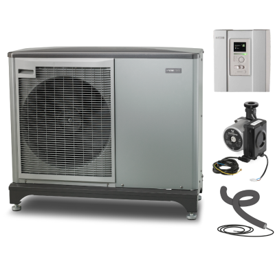 Poza Pompa de caldura aer-apa 10 kW Nibe F2050-10, monobloc, automatizare inteligenta SMO 20, pompa circulatie. Poza 41271