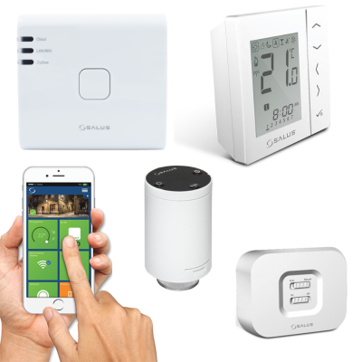 Poza Pachet control independent in fiecare camera Salus IT600 pentru apartament cu 4 calorifere. Poza 29668