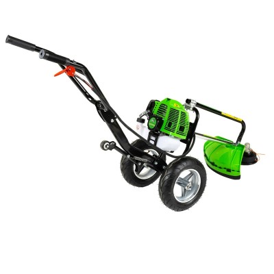 Poza Motocoasa pe benzina cu roti Micul Fermier MF-MC1025-G01, 2.5CP, 52 CC cu 3 accesorii si pornire rapida. Poza 42277