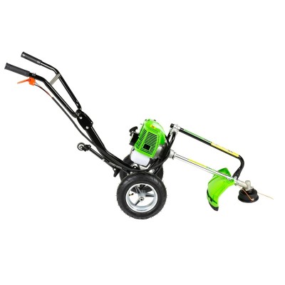 Poza Motocoasa pe benzina cu roti Micul Fermier MF-MC1025-G01, 2.5CP, 52 CC cu 3 accesorii si pornire rapida. Poza 42288