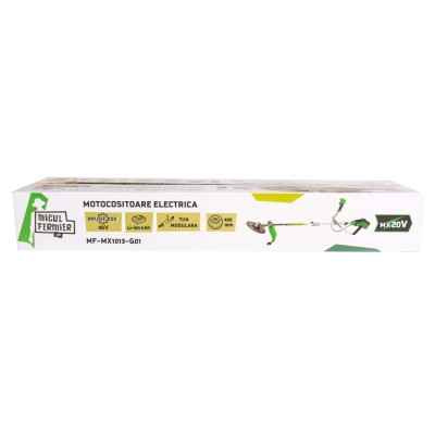 Poza Motocoasa (Trimmer) electrica Micul Fermier MF-MX1013-G01 2x20V, 2 acumulatori 4Ah, maner dublu, motor fara perii. Poza 42452