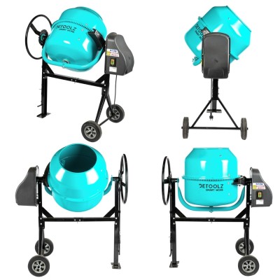 Poza Betoniera Detoolz DZ-C327, capacitate 180 litri, putere 1000W, coroana fonta, cu roti. Poza 42561
