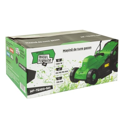 Poza Masina tuns gazon Micul Fermier MF-TG1013-G01, 1300 W, latime de taiere 33cm, capacitate colector 30L. Poza 42956
